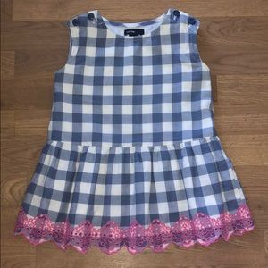 BABY GAP GINGHAM EYELET DRESS